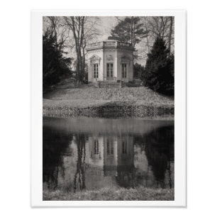 Belvedere Teahouse in Black & White Foto Afdruk