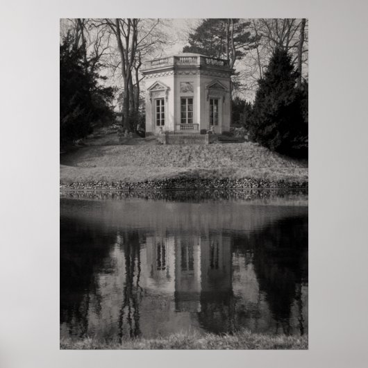 Belvedere Teahouse in Black & White Poster (Voorkant)