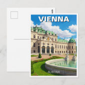 Belvedere Vienna Oostenrijk Reizen Briefkaart (Voorkant / Achterkant)