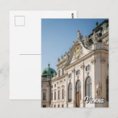 Belvedere Vienna Oostenrijk Reizen Briefkaart (Voorkant / Achterkant)