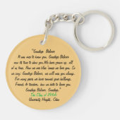 Belvoir Elementary Alumni (gepersonaliseerd) Sleutelhanger (Achterkant)