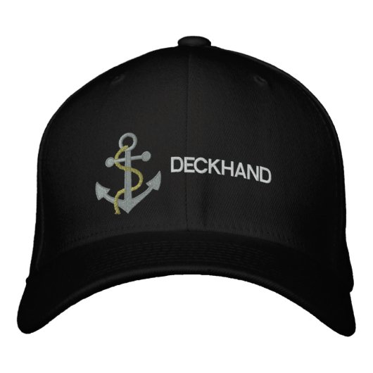 Bemande jacht geborduurde pet (Voorkant)