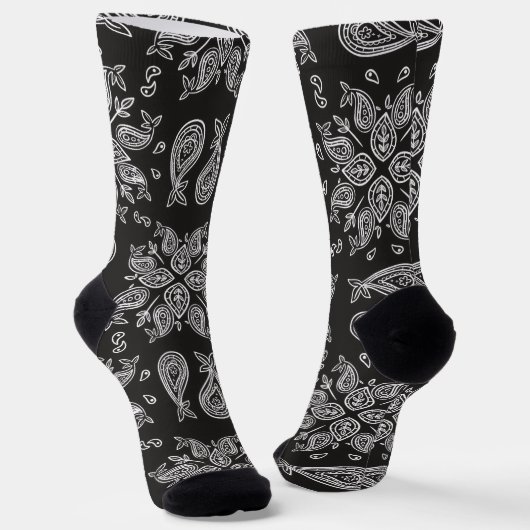 Bemande Sokken-Klassieke Paisley Elegantie Sokken (Gebogen)