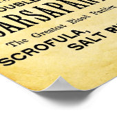 Bemannen Dubbel uitpakken Sarsaparilla afdrukken Poster (Hoek)