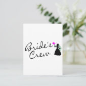 Bemanner (Bride Blk) Briefkaart (Staand voorkant)