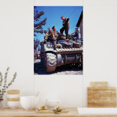 Bemanner van een Shermantank ten zuiden van Vaucel Poster (Keuken)