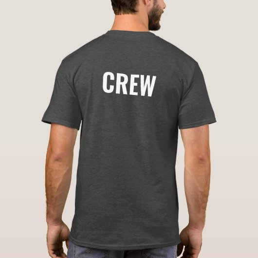 Bemanner Voeg hier Mannen moderne bedrijfstekst to T-shirt (Achterkant)