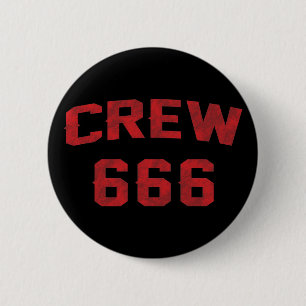 Bemanning 666 ronde button 5,7 cm