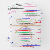 Bemanning Race Roeiers - Vijf boten Inpakpapier Vel (In situ)