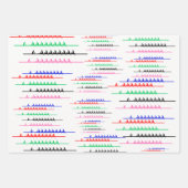 Bemanning Race Roeiers - Vijf boten Inpakpapier Vel (Voorkant)