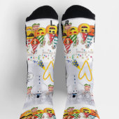 Bemanning Sokken Vrolijk Kerstfeest Happy Birthday (Top)