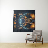 bemanning van de kerstman wandkleed (In situ)