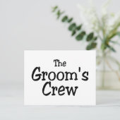 Bemanning voor bruiloftskamers briefkaart (Staand voorkant)