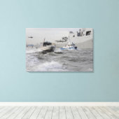 Bemanningen van de kustwacht en de politie canvas afdruk (Insitu (Houten vloer))