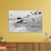 Bemanningen van de kustwacht en de politie canvas afdruk (Insitu (Woonkamer))