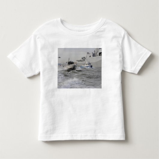 Bemanningen van de kustwacht en de politie kinder shirts (Voorkant)