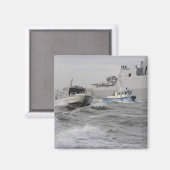 Bemanningen van de kustwacht en de politie magneet (Voorkant / Achterkant)