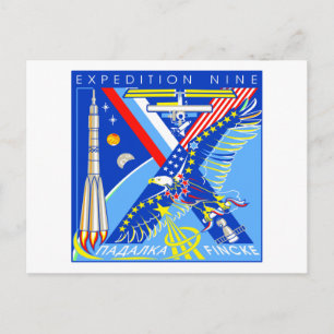 Bemanningen voor het ISS:  Expeditie 14 Briefkaart