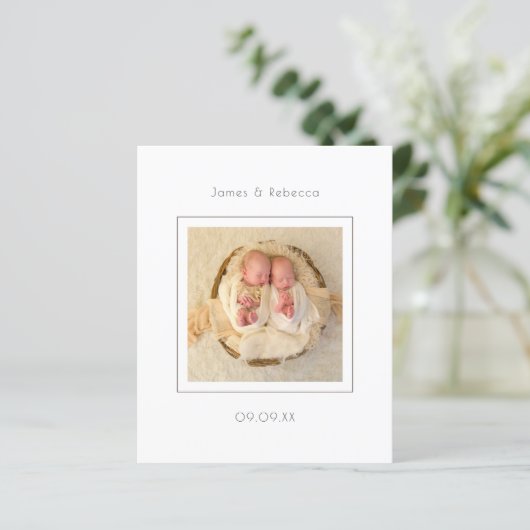 Bemanningsaankondiging budgetminimalistische tweel (Staand voorkant)