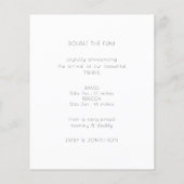 Bemanningsaankondiging budgetminimalistische tweel (Achterkant)