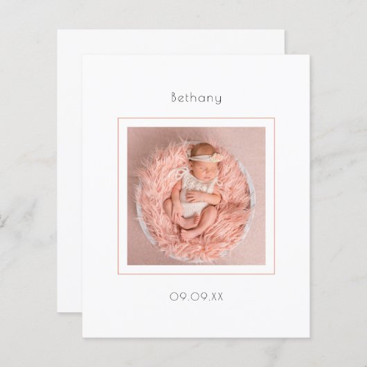 Bemanningsaankondiging budgettaire minimumfoto bab (Voorkant / Achterkant)