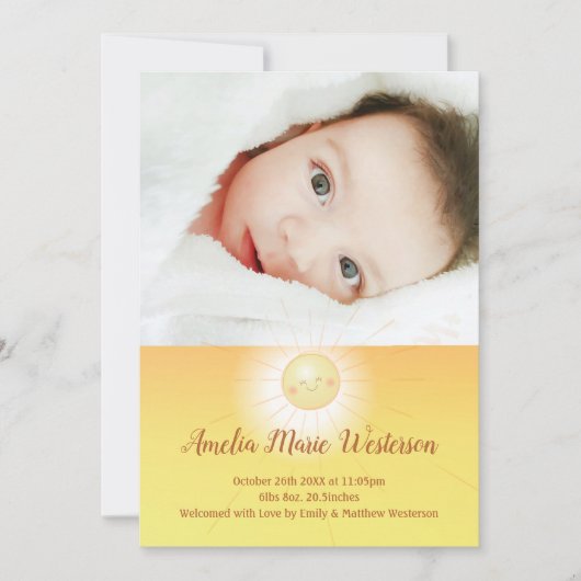 Bemanningsaankondiging van Little Ray of Sunshine  Kaart (Voorkant)