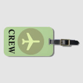 BemanningsBagagelabel in  Groen Bagagelabel (Voorkant (horizontaal))