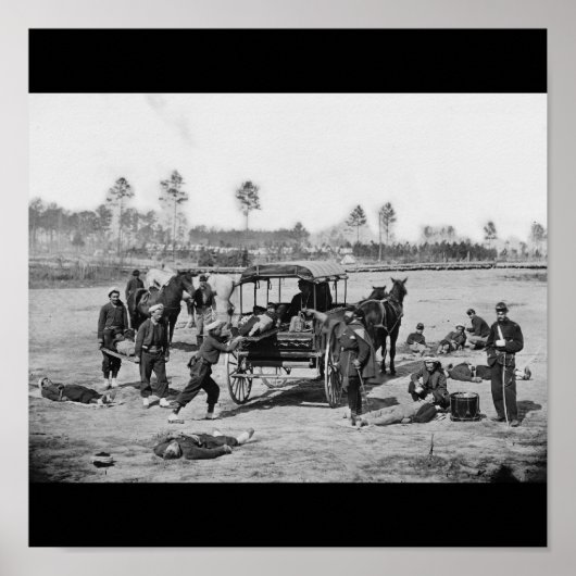 Bemanningsbemanning in de burgeroorlog poster (Voorkant)