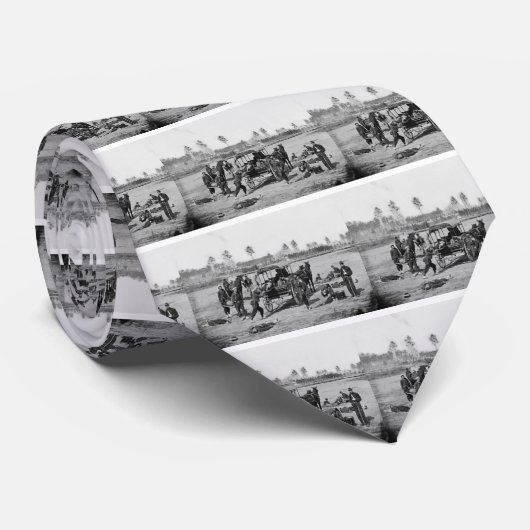 Bemanningsbemanning in de burgeroorlog stropdas (Opgerold)