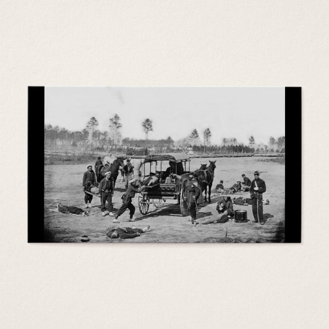 Bemanningsbemanning in de burgeroorlog visitekaartjes (Voorkant)