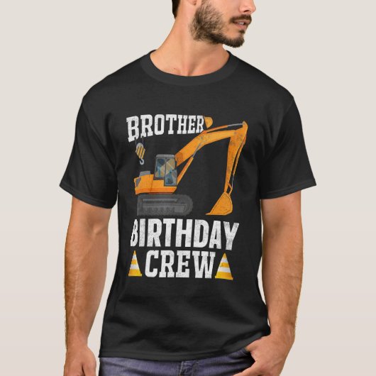 Bemanningsbroeder Birthday Crew, geboortedag T-shirt (Voorkant)