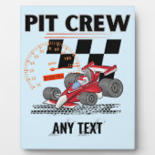 Bemanningsfeest met pit-bemanning fotoplaat (Voorkant)