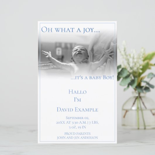 Bemanningskaart met baby (Staand voorkant)