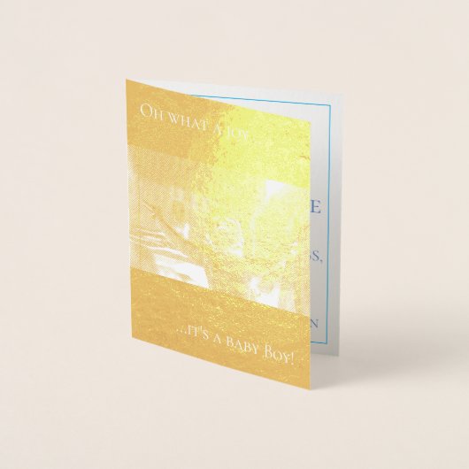 Bemanningskaart met baby folie kaarten (Voorkant)