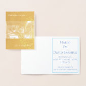 Bemanningskaart met baby folie kaarten (Display)