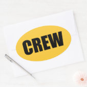 Bemanningslid - Personeel van het evenemententeam Ovale Sticker (Envelop)