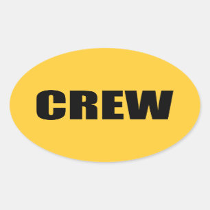 Bemanningslid - Personeel van het evenemententeam Ovale Sticker