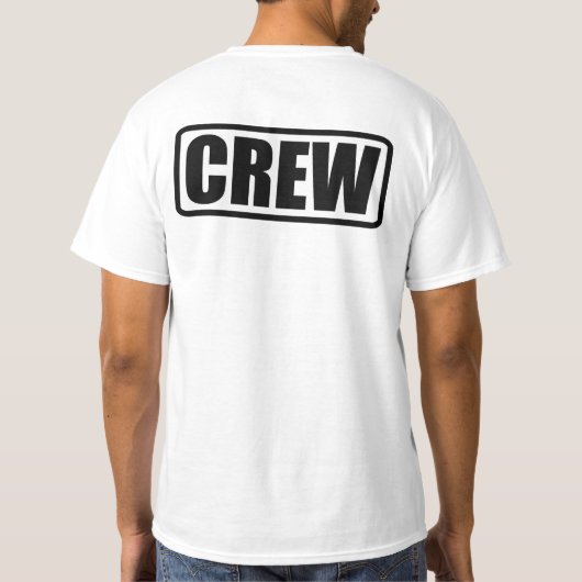 Bemanningslid - Personeel van het evenemententeam T-shirt (Achterkant)