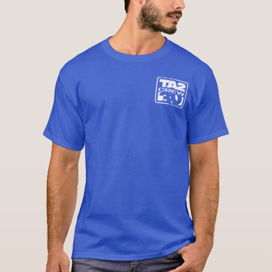 Bemanningsnek van mannen (zwart en kleuren) t-shirt (Voorkant)