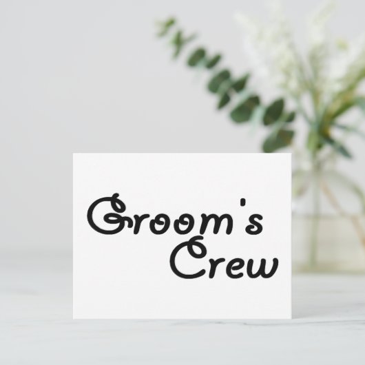 Bemanningspersoneel Briefkaart (Staand voorkant)