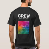 Bemanningspersoneel Uw Logo hier dubbelzijdig afdr T-shirt (Achterkant)