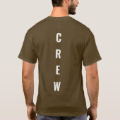 Bemanningspersoneel Voeg hier Logo tekst toe Manne T-shirt (Achterkant)