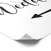 Bemanningsrichting - Pijl-links Poster (Hoek)