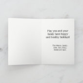 bemanningsrijzen met veel toeschouwers feestdagen kaart (Binnen)