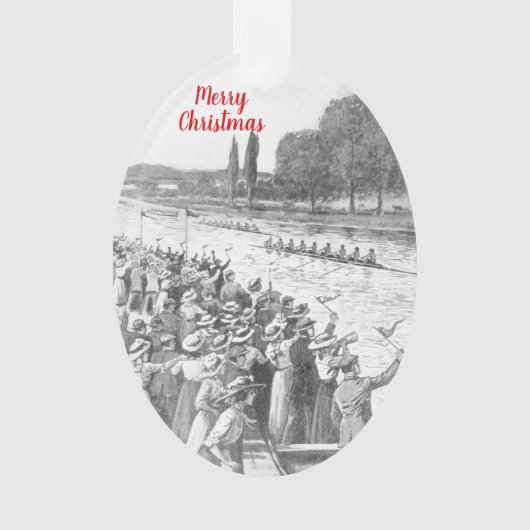 bemanningsrijzen met veel toeschouwers ornament (voorkant)