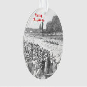 bemanningsrijzen met veel toeschouwers ornament (voorkant)