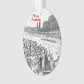 bemanningsrijzen met veel toeschouwers ornament (voorkant)