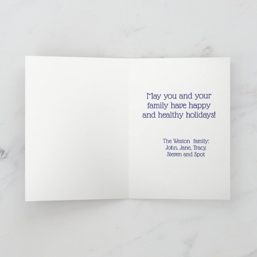  bemanningsroeiers in de boot aan de haven feestdagen kaart (Binnen)