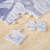 bemanningsroosters met veel toeschouwers blauw legpuzzel (Zijkant)