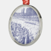  bemanningsroosters met veel toeschouwers blauw metalen ornament (Links)